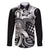 Aloha Black Tribal Honu Tattoo Family Matching Summer Maxi Dress and Hawaiian Shirt
