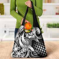 Aloha Black Tribal Honu Tattoo Grocery Bag