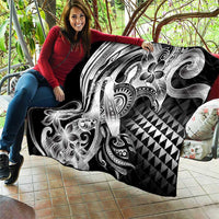 Aloha Black Tribal Honu Tattoo Quilt