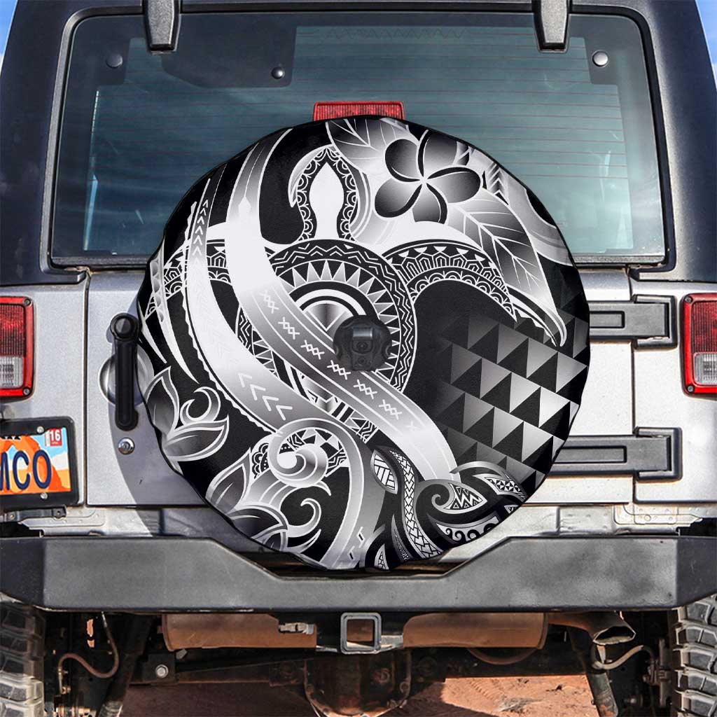 Aloha Black Tribal Honu Tattoo Spare Tire Cover LT9 Black - Polynesian Pride