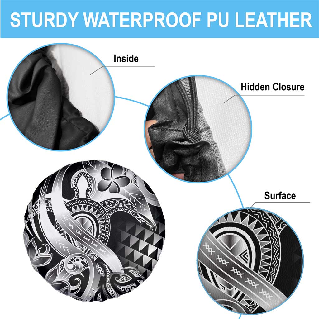 Aloha Black Tribal Honu Tattoo Spare Tire Cover