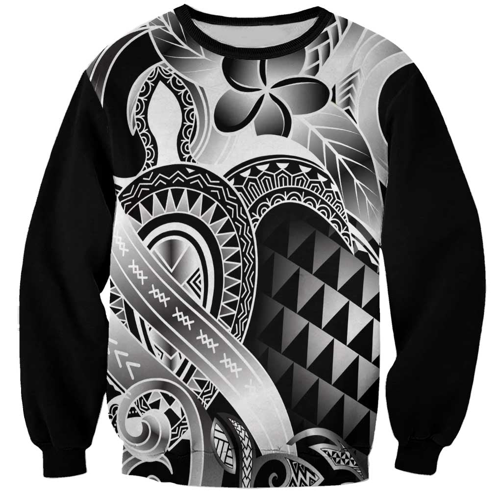 Aloha Black Tribal Honu Tattoo Sweatshirt