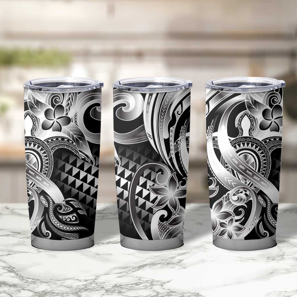Aloha Black Tribal Honu Tattoo Tumbler Cup