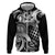 Aloha Black Tribal Honu Tattoo Zip Hoodie
