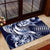 Aloha Blue Tribal Honu Tattoo Rubber Doormat