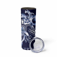 Aloha Blue Tribal Honu Tattoo Skinny Tumbler