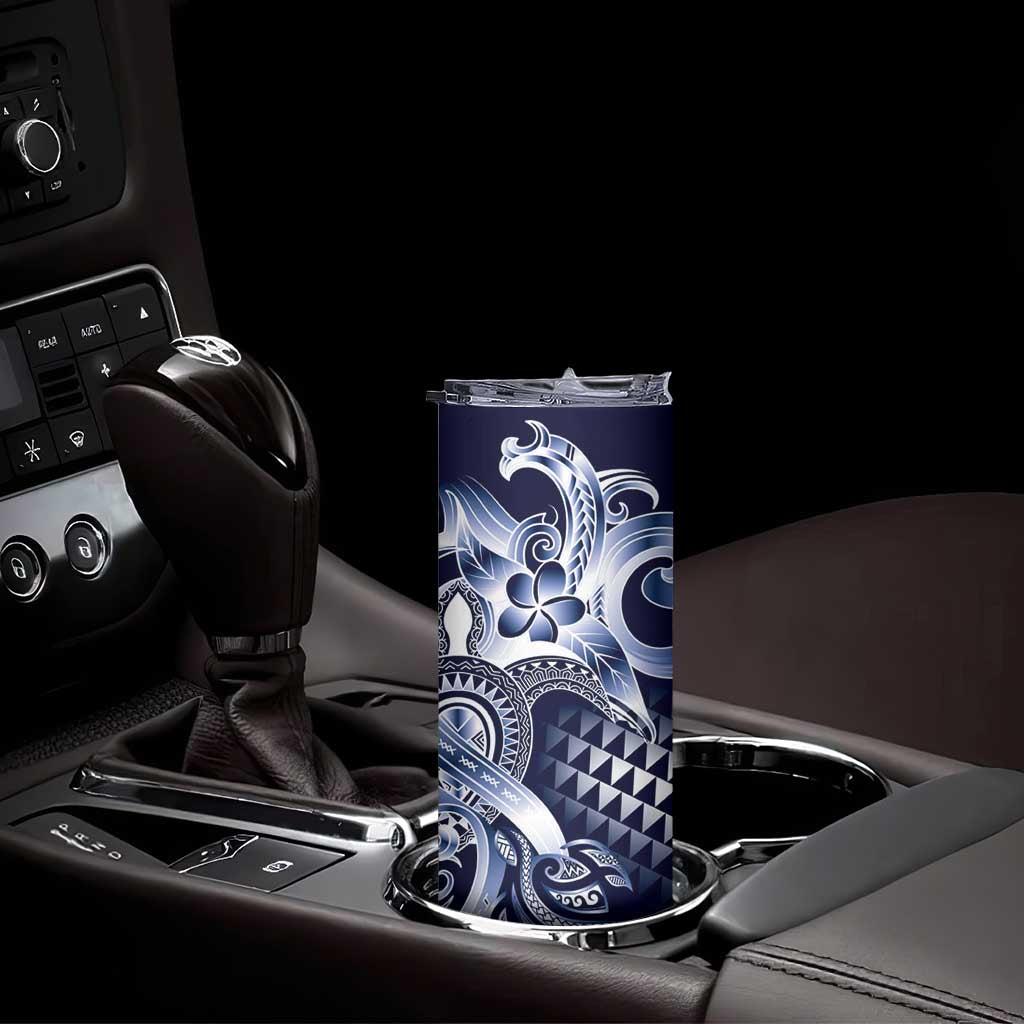 Aloha Blue Tribal Honu Tattoo Skinny Tumbler