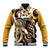 Aloha Gold Tribal Honu Tattoo Baseball Jacket