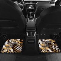 Aloha Gold Tribal Honu Tattoo Car Mats