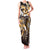 Aloha Gold Tribal Honu Tattoo Family Matching Tank Maxi Dress and Hawaiian Shirt