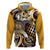 Aloha Gold Tribal Honu Tattoo Zip Hoodie