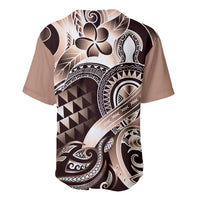 Aloha Mocha Mousse Tribal Honu Tattoo Baseball Jersey LT9 - Polynesian Pride