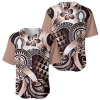 Aloha Mocha Mousse Tribal Honu Tattoo Baseball Jersey LT9 - Polynesian Pride