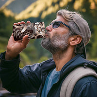 Aloha Mocha Mousse Tribal Honu Tattoo 4 in 1 Can Cooler Tumbler