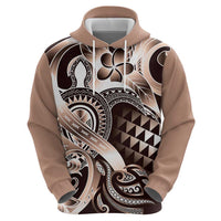 Aloha Mocha Mousse Tribal Honu Tattoo Hoodie