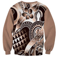 Aloha Mocha Mousse Tribal Honu Tattoo Sweatshirt