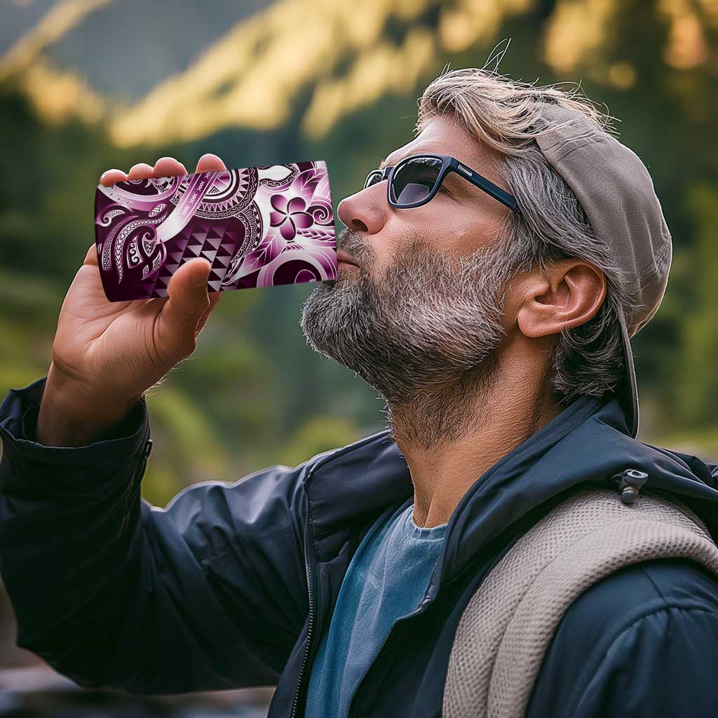 Aloha Pink Tribal Honu Tattoo 4 in 1 Can Cooler Tumbler