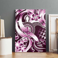 Aloha Pink Tribal Honu Tattoo Canvas Wall Art