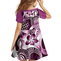 Aloha Pink Tribal Honu Tattoo Family Matching Mermaid Dress and Hawaiian Shirt