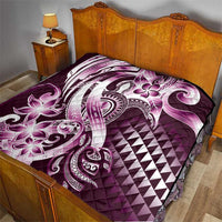 Aloha Pink Tribal Honu Tattoo Quilt