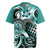 Aloha Turquoise Tribal Honu Tattoo Rugby Jersey