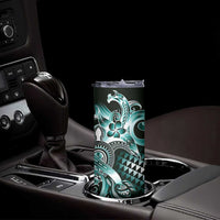 Aloha Turquoise Tribal Honu Tattoo Skinny Tumbler