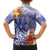 Personalised Chuuk States Humpback Whale Family Matching Summer Maxi Dress and Hawaiian Shirt Polynesian Tropical Flowers