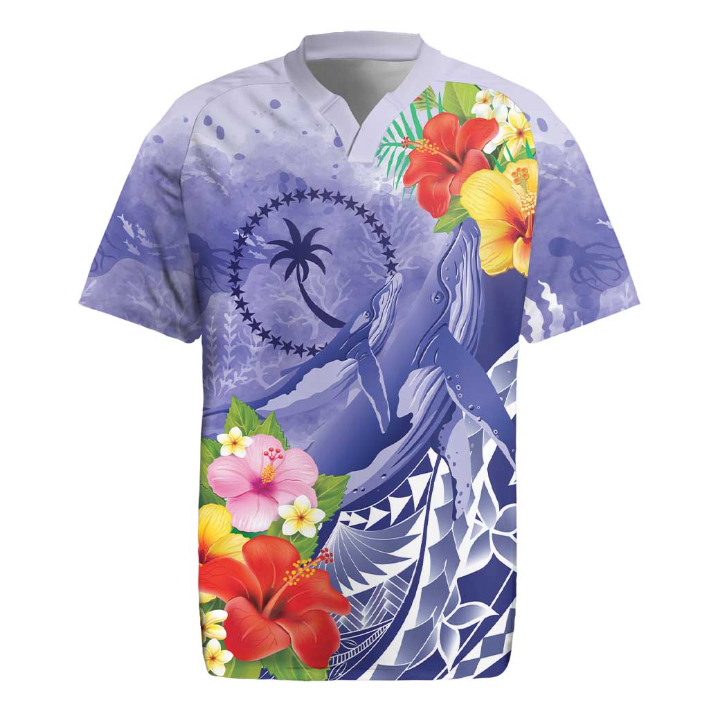 Personalised Chuuk States Humpback Whale Rugby Jersey Polynesian Tropi -  Polynesian Pride