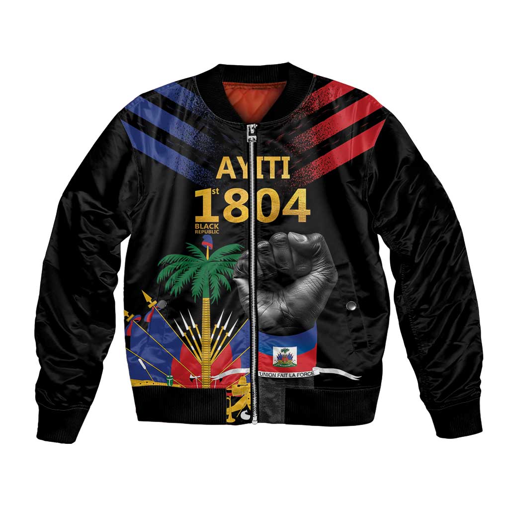 Haiti Independence Day Bomber Jacket The First Black Republic Since 1804 LT9 Unisex Blakc - Polynesian Pride