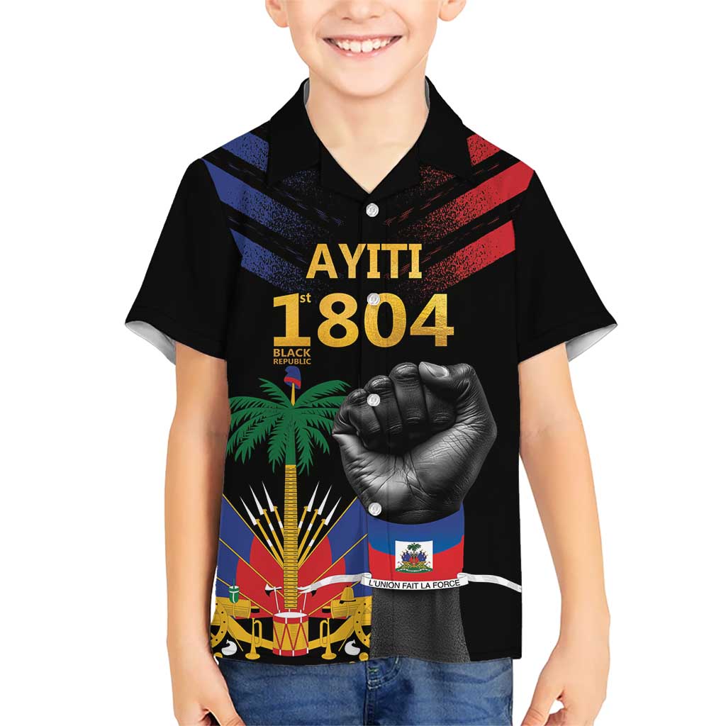 Haiti Independence Day Kid Hawaiian Shirt The First Black Republic Since 1804 LT9 Kid Blakc - Polynesian Pride
