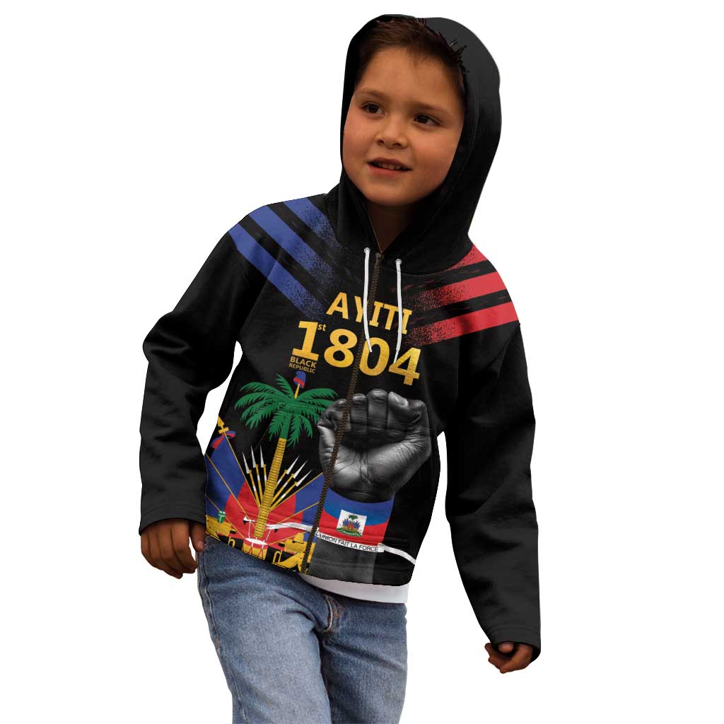 Haiti Independence Day Kid Hoodie The First Black Republic Since 1804