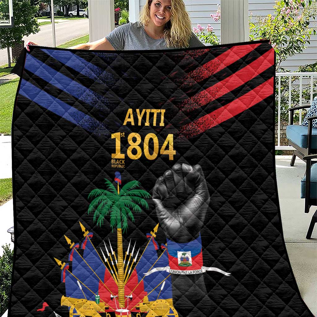 Haiti Independence Day Quilt The First Black Republic Since 1804 LT9 Blakc - Polynesian Pride