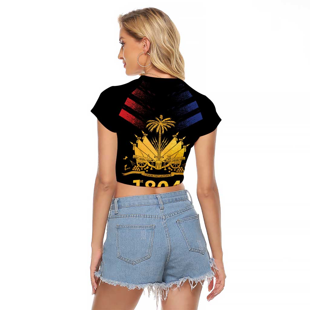 Haiti Independence Day Raglan Cropped T Shirt The First Black Republic Since 1804