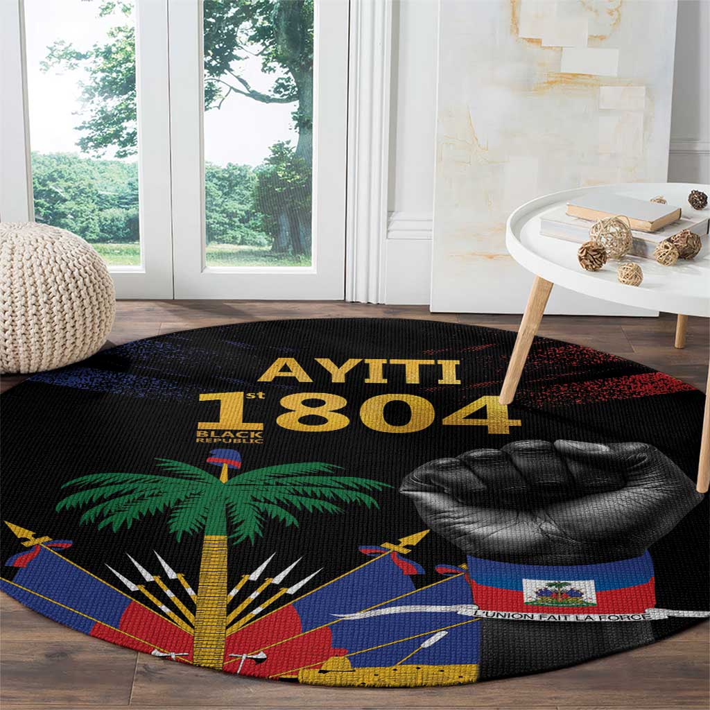 Haiti Independence Day Round Carpet The First Black Republic Since 1804 LT9 - Polynesian Pride