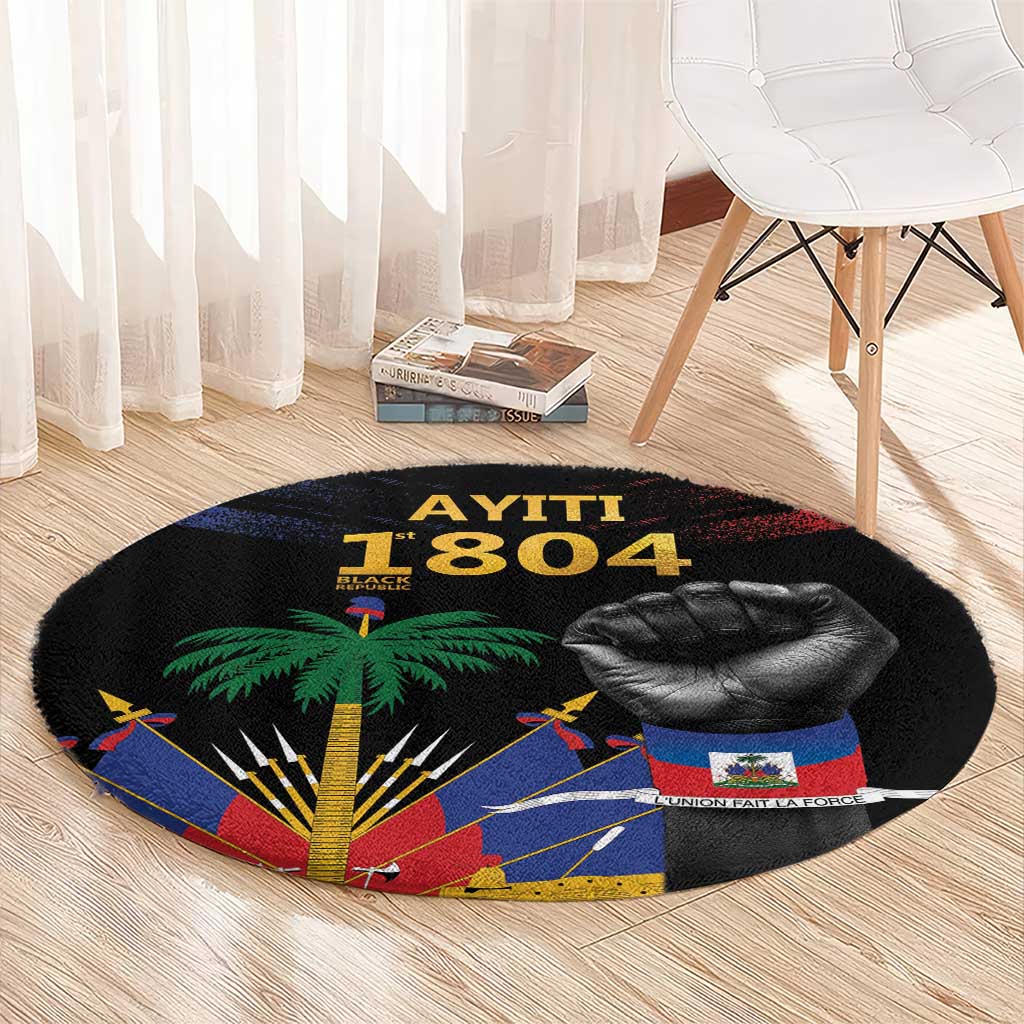 Haiti Independence Day Round Carpet The First Black Republic Since 1804 LT9 - Polynesian Pride