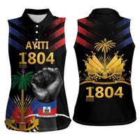 Haiti Independence Day Women Sleeveless Polo Shirt The First Black Republic Since 1804