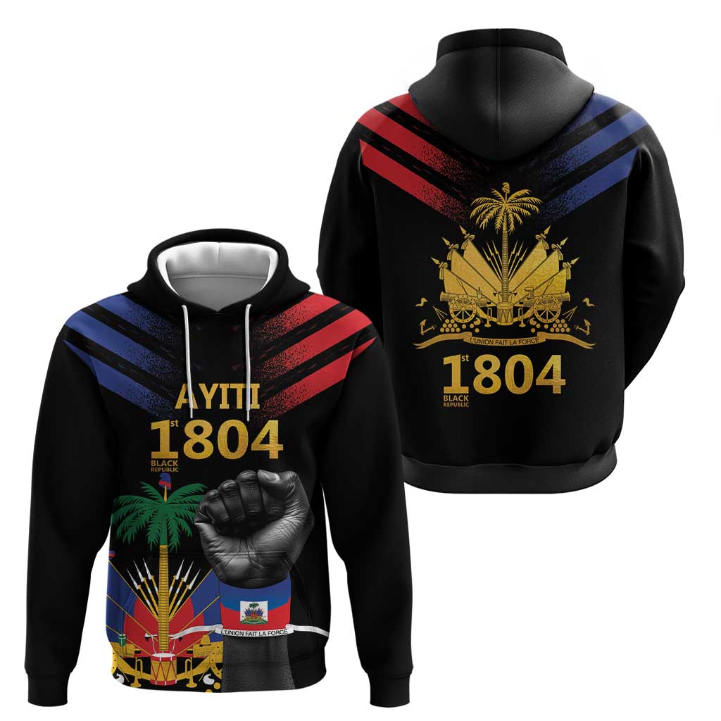 Haiti Independence Day Zip Hoodie The First Black Republic Since 1804 LT9 - Polynesian Pride