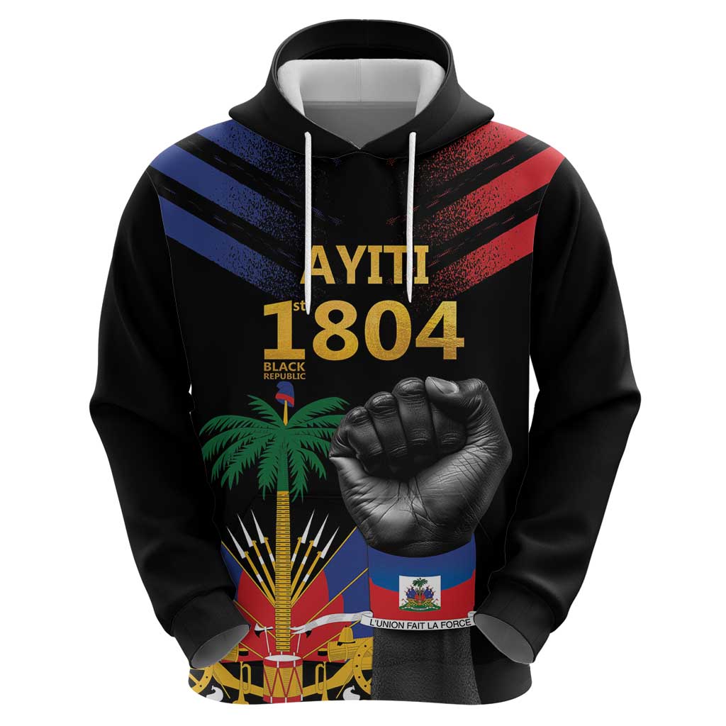 Haiti Independence Day Zip Hoodie The First Black Republic Since 1804 LT9 - Polynesian Pride