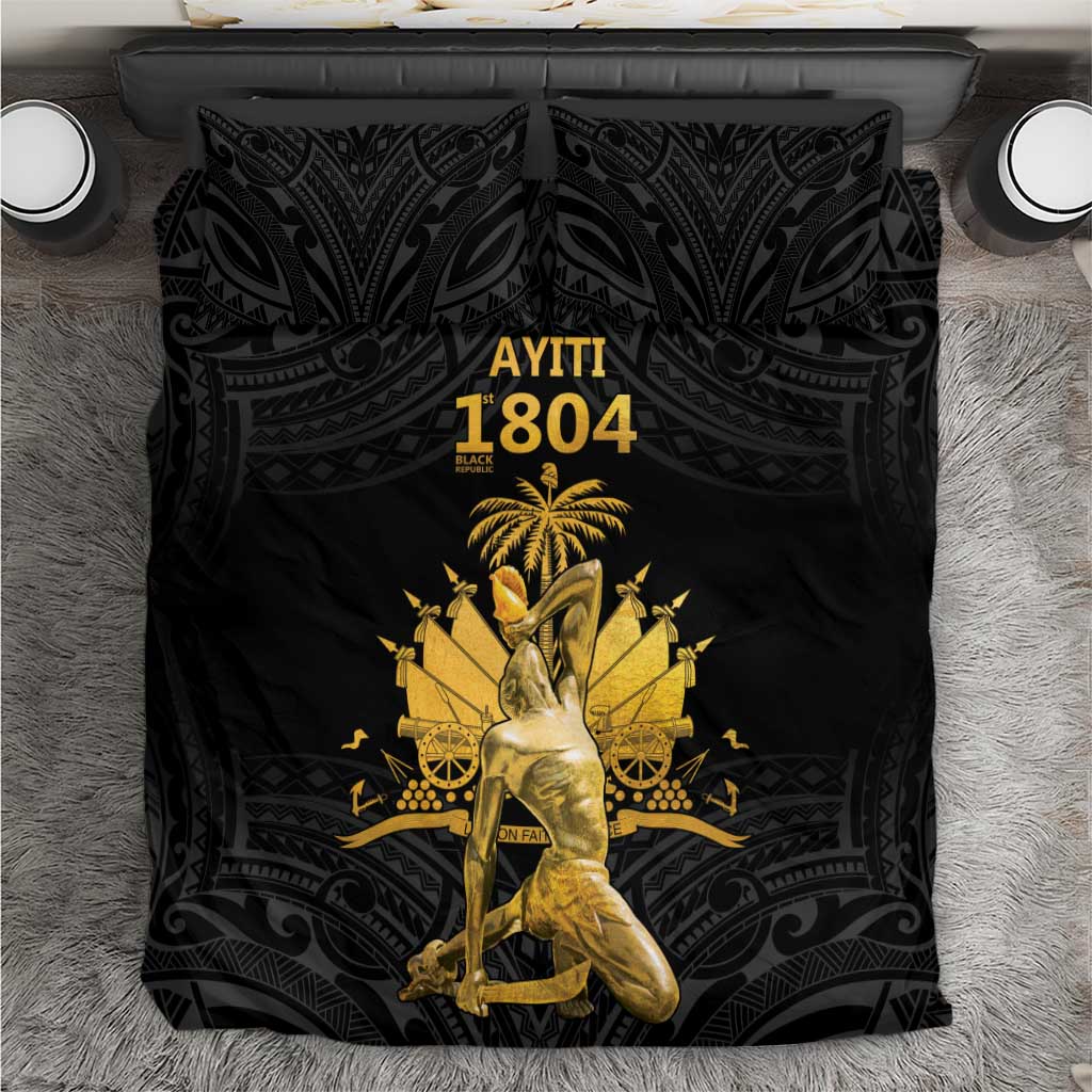 Haitian Negre Marron 1804 Bedding Set Black Polynesian Pattern LT9 Black - Polynesian Pride