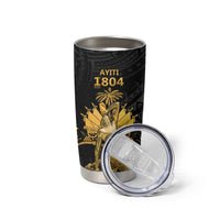 Haitian Negre Marron 1804 Tumbler Cup Black Polynesian Pattern