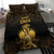 Haitian Negre Marron 1804 Bedding Set Gold Polynesian Pattern