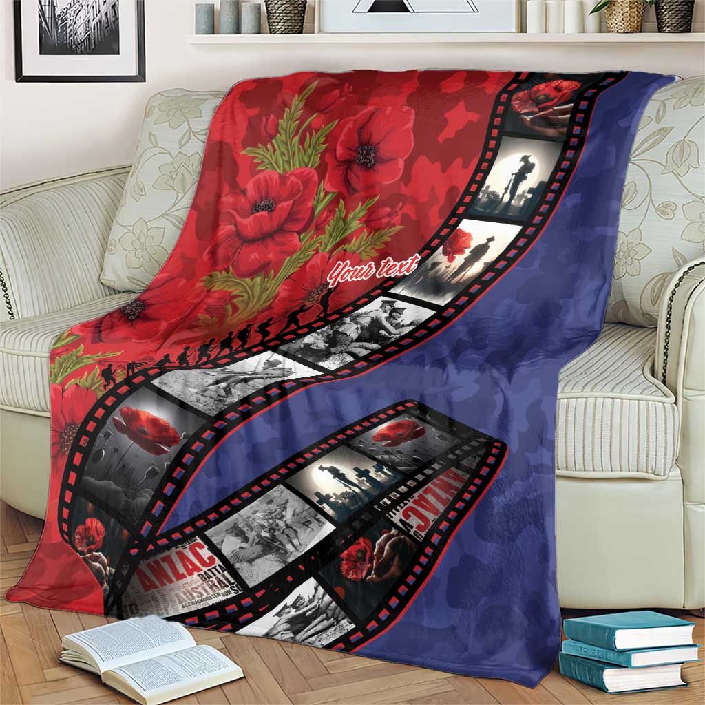 Personalised ANZAC Spirit 1915-2026 Filmstrip Tribute Blanket Lest We Forget 25 April LT9 - Polynesian Pride