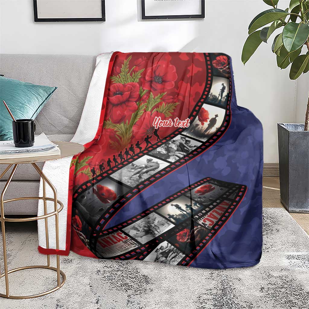 Personalised ANZAC Spirit 1915-2026 Filmstrip Tribute Blanket Lest We Forget 25 April LT9 - Polynesian Pride