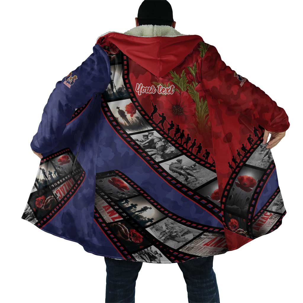 Personalised ANZAC Spirit 1915-2026 Filmstrip Tribute Cloak Lest We Forget 25 April LT9 - Polynesian Pride