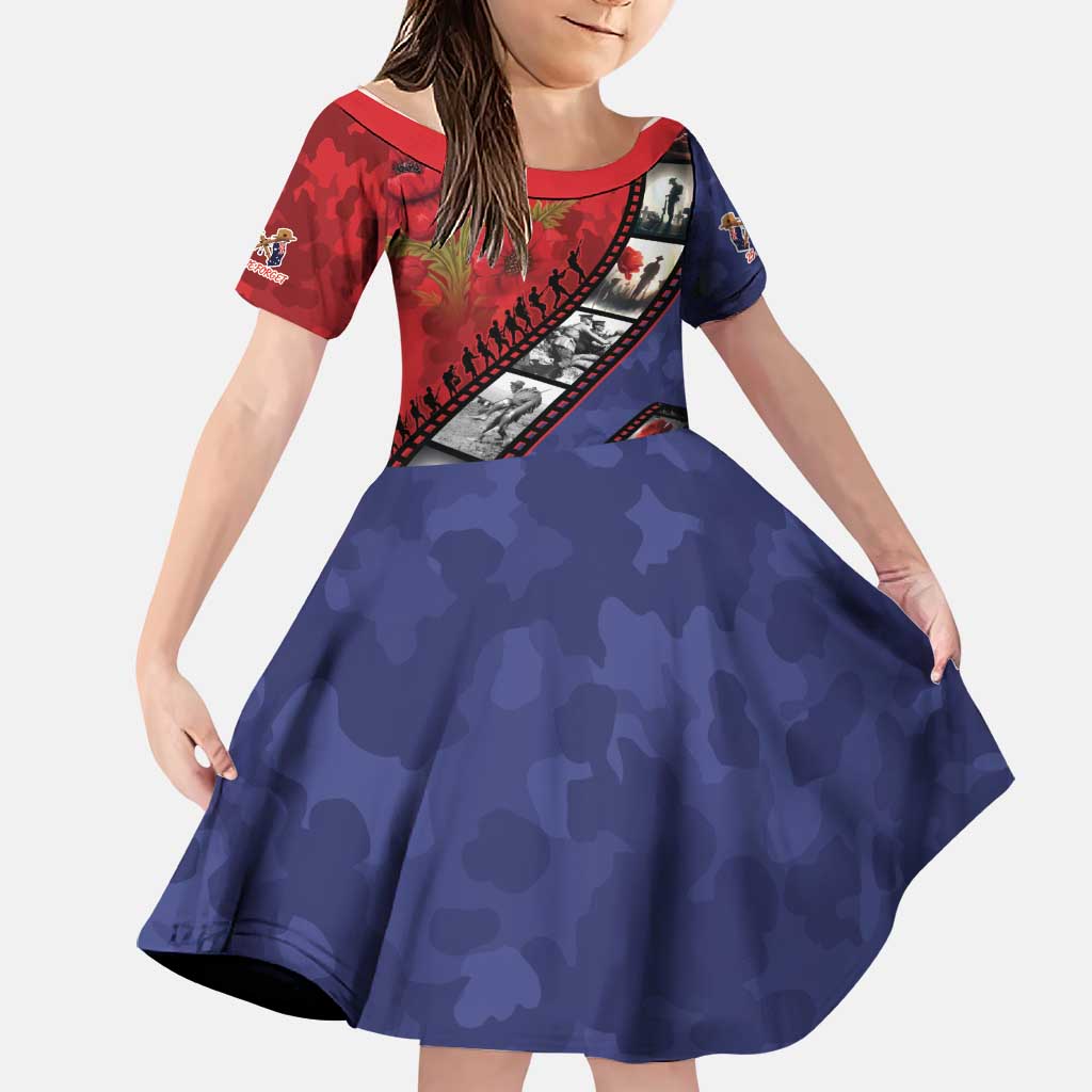 Personalised ANZAC Spirit 1915-2026 Filmstrip Tribute Family Matching Puletasi and Hawaiian Shirt Lest We Forget 25 April