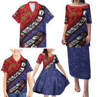 Personalised ANZAC Spirit 1915-2026 Filmstrip Tribute Family Matching Puletasi and Hawaiian Shirt Lest We Forget 25 April