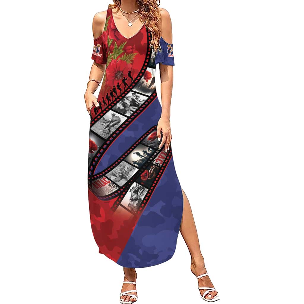 Personalised ANZAC Spirit 1915-2026 Filmstrip Tribute Family Matching Summer Maxi Dress and Hawaiian Shirt Lest We Forget 25 April