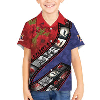 Personalised ANZAC Spirit 1915-2026 Filmstrip Tribute Family Matching Summer Maxi Dress and Hawaiian Shirt Lest We Forget 25 April