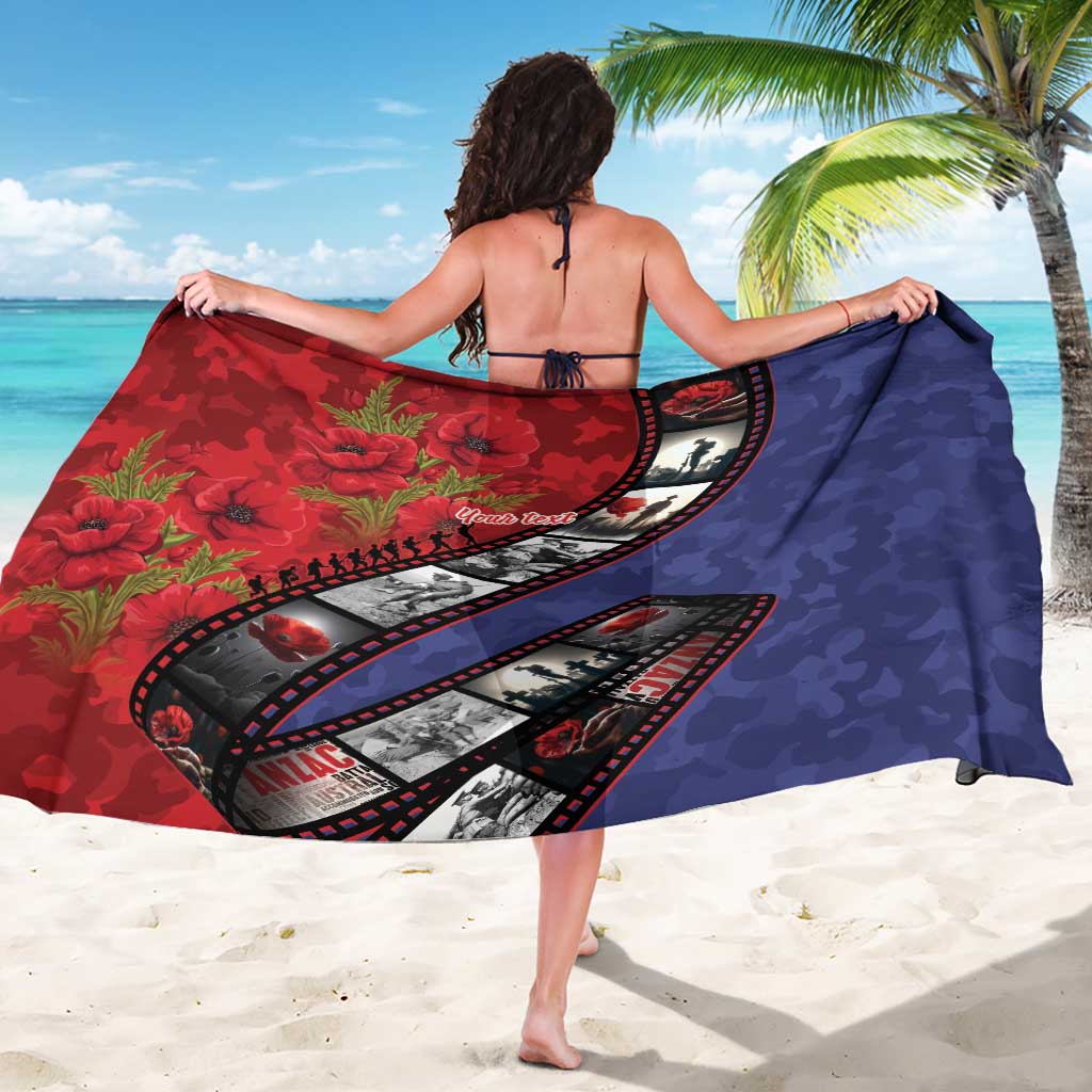 Personalised ANZAC Spirit 1915-2026 Filmstrip Tribute Sarong Lest We Forget 25 April