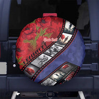 Personalised ANZAC Spirit 1915-2026 Filmstrip Tribute Spare Tire Cover Lest We Forget 25 April